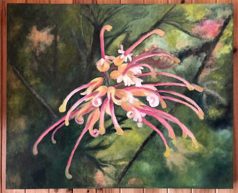 Flower - fine art, hand painted, realistic multi-layer traditional oil painting