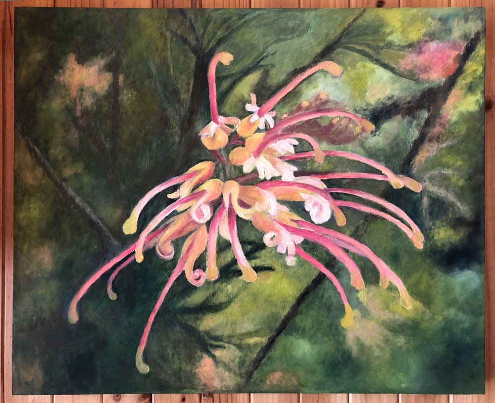 Flower - fine art, hand painted, realistic multi-layer traditional oil painting