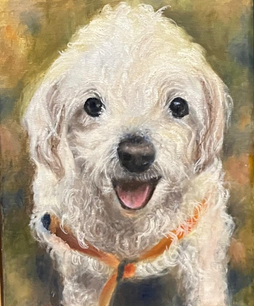Oil portrait of BJ In Memoriam